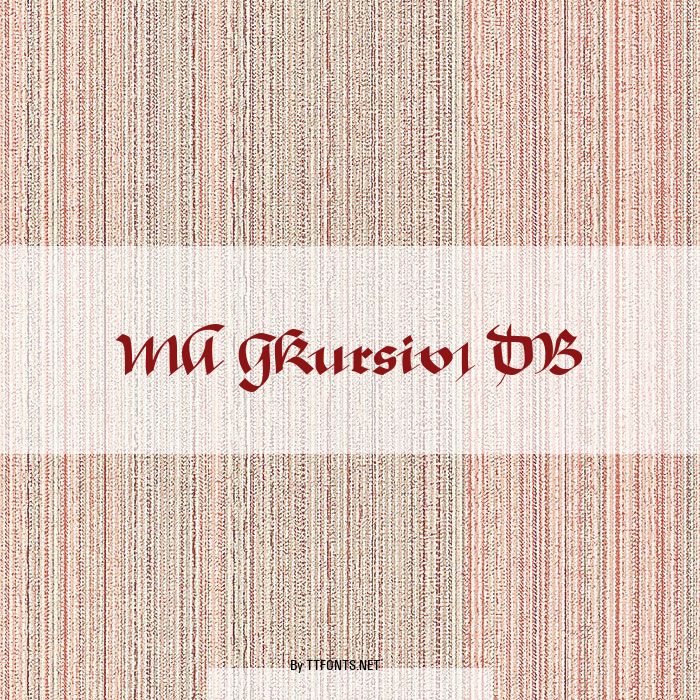 MA GKursiv1 DB example
